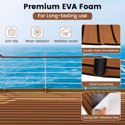 Boat Flooring EVA Foam Decking Decking Sheet Faux Teak Marine Mat