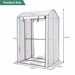 Outdoor Mini Portable Walk-in Garden Greenhouse Large Garden Hot House