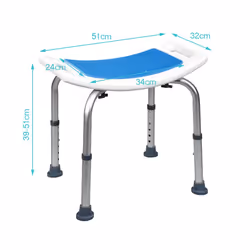 Adjustable Lightweight Shower Bench Shower Stool Bathtub Stool Seat