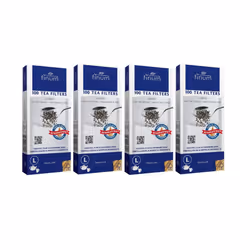 Pack of 4 Finum Large Disposable 100 Count Tea Filter Bags