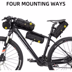 Small Bicycle Handle Bar Bag Handy Front Bike Bags Handlebar Storage Pouch Pack with Shoulder Strap Little Mountain Road Bike Barrel Bag