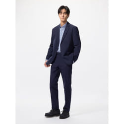 Uniqlo Japan Impressive Pants  Cotton Like - 69 NAVY/100