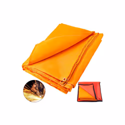 Vevor HT10X10JS00000001V0 10 x 10 ft. Orange Welding Portable Blanket with Carry Bag