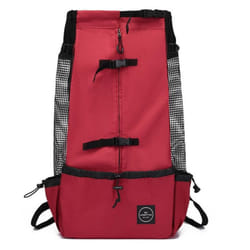 Breathable Dog Carrier Bag Outdoor Travel Puppy Medium Dog Backpack Portable Reflective Pet Carrier Bags Pet Carrying - red, XL for 15-30 kg
