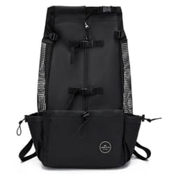Breathable Dog Carrier Bag Outdoor Travel Puppy Medium Dog Backpack Portable Reflective Pet Carrier Bags Pet Carrying - black, XL for 15-30 kg