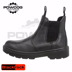 BLACKROCK CHELSEA DEALER BOOTS Black Leather Slip On Steel Toe Safety Work - 7