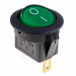 10pcs 4Color 3Pins LED Light Boat Rocker Switches Car ON/OFF Rocker Toggle Switch - green