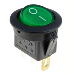 10pcs 4Color 3Pins LED Light Boat Rocker Switches Car ON/OFF Rocker Toggle Switch - green