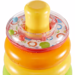Fisher-Price FHC92 Rock-A-Stack, Baby Educational Stacking Toy Rings, Suitable for 6 Months Plus