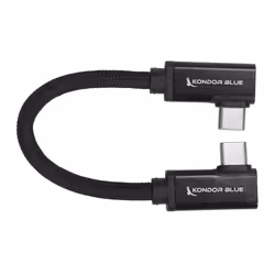 Kondor Blue KB-USBC-DRA-8-BK USB cable USB 3.2 Gen 2 (3.1 Gen 2) 0.2 m Black - Additional view 2