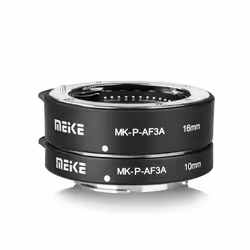 MEIKE MK-P-AF3A Automatic Extension Tube for Olympus Panasonic Micro Four Thirds M4/3 System Camera Lenses 10MM 16MM (Metal A ...