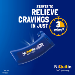 NiQuitin Minis Mint 2 mg Lozenges - Effective Smoking Craving Relief - Practical Pocket-Sized Container - 100 Mini Lozenges - Relieve Sudden Cravings