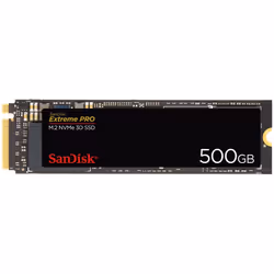 SanDisk SDSSDXPM2-500G-G25 Extreme PRO 500 GB M.2 NVMe 3D SSD, Black