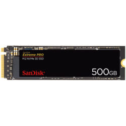 SanDisk SDSSDXPM2-500G-G25 Extreme PRO 500 GB M.2 NVMe 3D SSD, Black