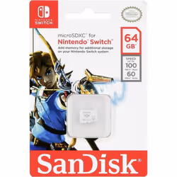 SanDisk 64GB microSDXC card for Nintendo Switch U3