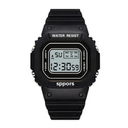 Kids Digital Watch Luminous Alarm Watch for Boys Girls - style2 black