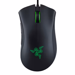 DeathAdder Essential Gaming Mouse: 6400 DPI Optical Sensor - 5 Programmable Buttons - Mechanical Switches - Rubber Side Grips - Classic Black