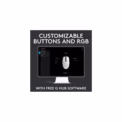 Logitech G203 LIGHTSYNC Gaming Mouse with Customizable RGB Lighting, 6 Programmable Buttons, Gaming Grade Sensor, 8K DPI Tracking, Lightweight - Black