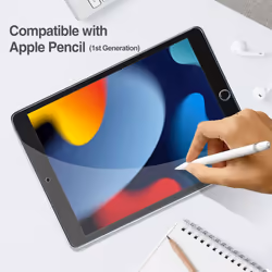 2 Pack Screen Protector for iPad 10.2 Inch 9th / 8th / 7th Generation 2021 2020 2019, Tempered Glass Screen Film Guard for iPad 7 / iPad 8 / iPad 9