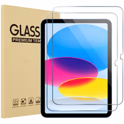 2 Pack for iPad 10th Generation Screen Protector 2022, 10.9 inch Tempered Glass Screen Film Guard for iPad 10 -Clear