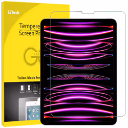 Screen Protector for iPad Pro 11-Inch All Models, iPad Air 5/4 2022/2020 10.9-Inch, Face ID Compatible, Tempered Glass Film