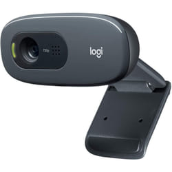 Logitech C270 HD Webcam, HD 720p/30fps, Widescreen HD Video Calling, HD Light Correction, Noise-Reducing Mic, For Skype, FaceTime, Hangouts, WebEx, PC