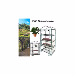 4-Tier Greenhouse Cover, 152*67*51CM Outdoor Plastic Plant Covers Mini Greenhouse Portable Gardening Cover Clear Replacement Garden Flower Shelte