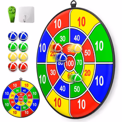 Children's Dart Board with 8 Sticky Balls Dart Board Set with Hooks