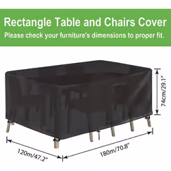 Patio Furniture Cover, Waterproof Furniture Cover For Table And Chairs