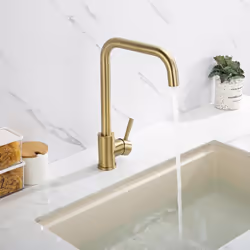 Matte Gold Kitchen 7 Shape 360 Rotating Kitchen Sink Mixer Tap Detachable Aerator