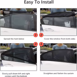 Universal Car Window Shade, 2 Pack Car Side Window Sun Shade, Sun Glare, and Privacy Protection