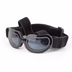 Enjoying Small Dog Sunglasses Dog Goggles for UV Protection Snow-Proof Windproof Goggles with Flexible Straps-Black