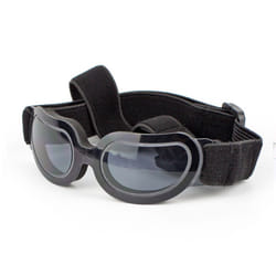 Enjoying Small Dog Sunglasses Dog Goggles for UV Protection Snow-Proof Windproof Goggles with Flexible Straps-Black