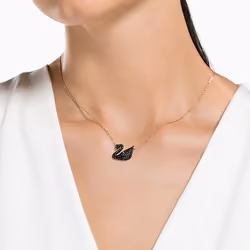 Women's Jewelry Collection, Rose Gold Tone Finish, Black Crystals