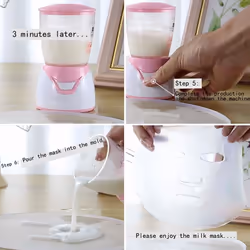 DIY Face Masks - Super Mini Face Mask Maker Home DIY Fruit Face Mask Machine with 32 Collagen Pills