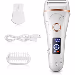 Electric Razor For Women, Wet & Dry Rechargeable Cordless Painless Lady Electric Shaver