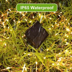 Solar String Lights Outdoor Waterproof, 2 Pack Each 72FT 200 Leds Solar Powered Fairy Lights(Warm White)