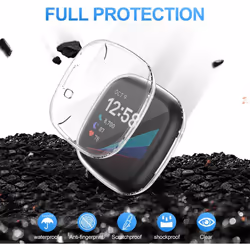 4-Pack Screen Protector Case Compatible with Fitbit Sense / Versa 3