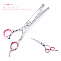 Dog Grooming Scissors Kit With Round Tip, 5 Piece Cat And Dog Scissors