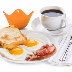 Boil Eggs, Silicone Egg Poacher, Make Perfect Poached Eggs in Minutes