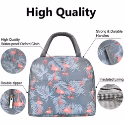 Insulated lunch bag for women Reusable lunch bag for adults, insulated bag Waterproof lunch bag for women with pockets