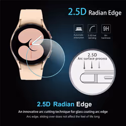 4-Pack Tempered Glass For Samsung Galaxy Watch 4(40Mm)Screen Protector