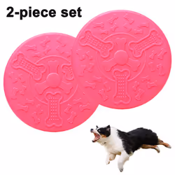 Indestructible Dog Flying Disc, Interactive Dog Flyer Toy