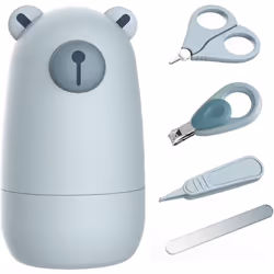 Baby Nail Clippers Set with Cute Case, Infant Fingernail and Toenail File Kit