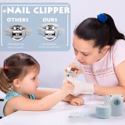 Baby Nail Clippers Set with Cute Case, Infant Fingernail and Toenail File Kit