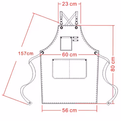 Chef Apron, Waterproof Cotton Canvas Cross Adjustable Apron, Denim Bib Apron