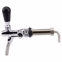 Adjustable Draft Beer Faucet Chrome Plating with 4 inch Shank Home Brewing Kegging Homebrew Kegerator Draft Beer Tap