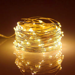 Led String Lights, Copper Wire Starry String Lights Battery Operated, Battery Operated Lights (5M/16Ft Warm White)