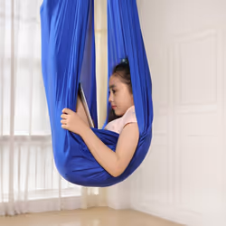 Swinging Hammock For Kids, Elastic Indoor Swing Cuddle Hammock Sensory Swing-100 X 280Cm