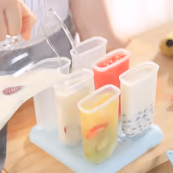 Reusable Popsicle Molds,Set of 6 Popcicles Mold Silicone-Blue